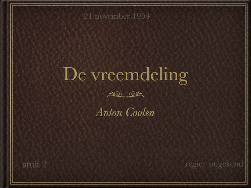 1954 De Vreemdeling voorblad